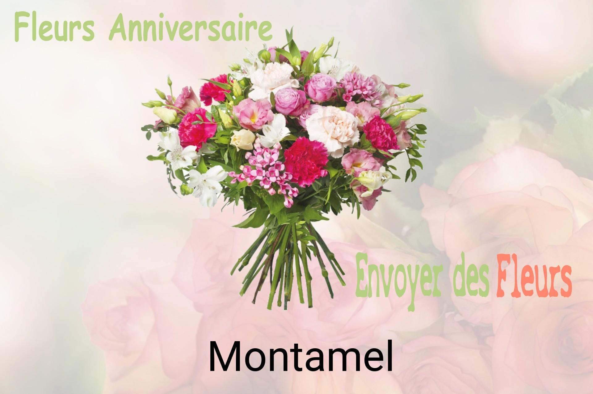Bouquet de fleurs d’anniversaire livré à Montamel
